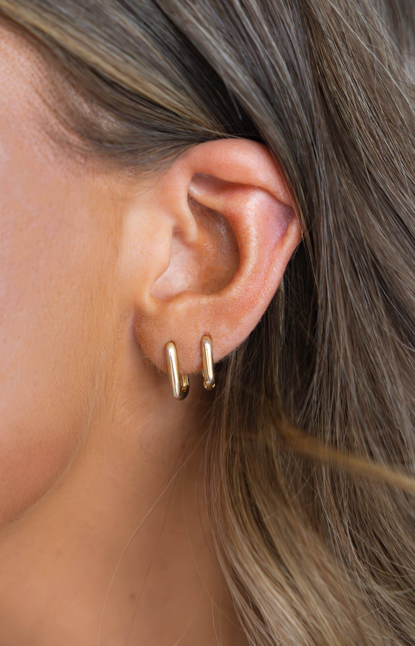 Gold Filled Rectangle Earrings