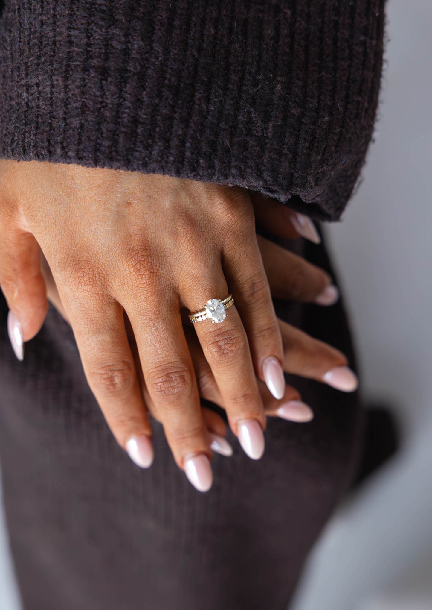 Beaded Flat Ring Gold Filled