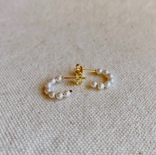Pearl hoops