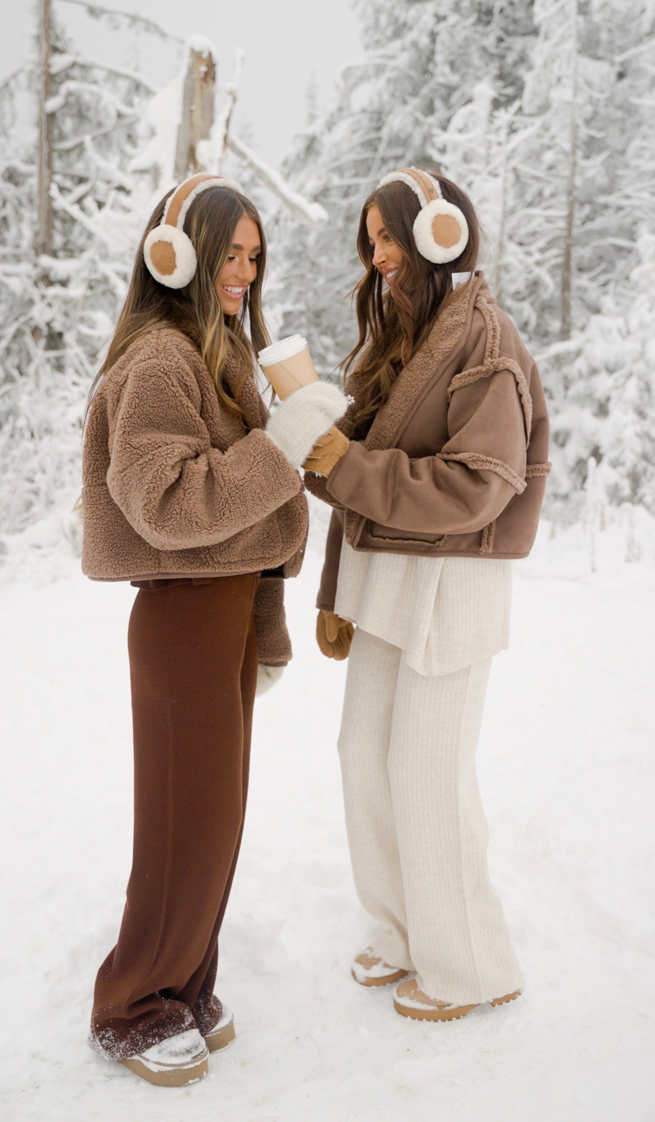Brown knitt set